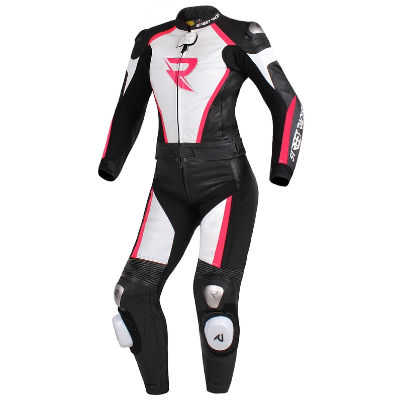 Dámska bunda Street Racer Kiara čierno-bielo-fluorescenčno ružová výpredaj