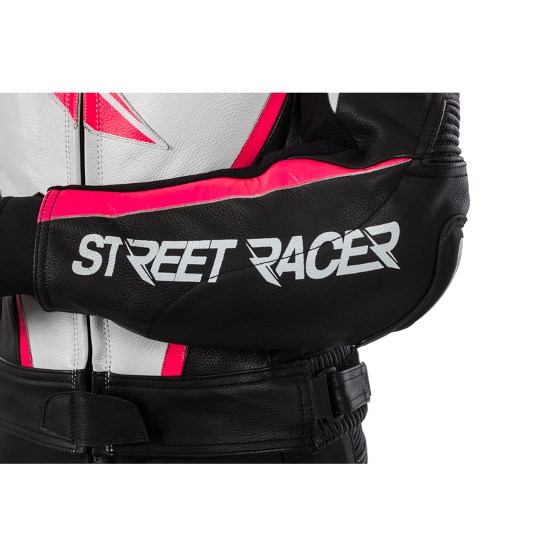 Dámska bunda Street Racer Kiara čierno-bielo-fluorescenčno ružová výpredaj
