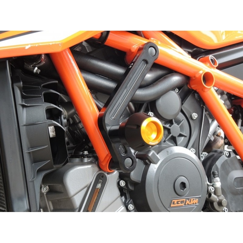 Pádový protektor RDMOTO biela with blue caps