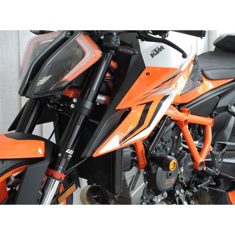 Pádový protektor RDMOTO biela with black caps