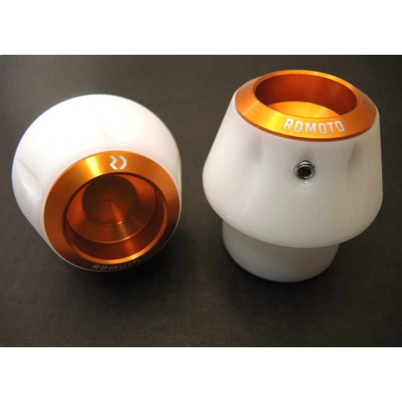 Pádový protektor RDMOTO biela with orange caps