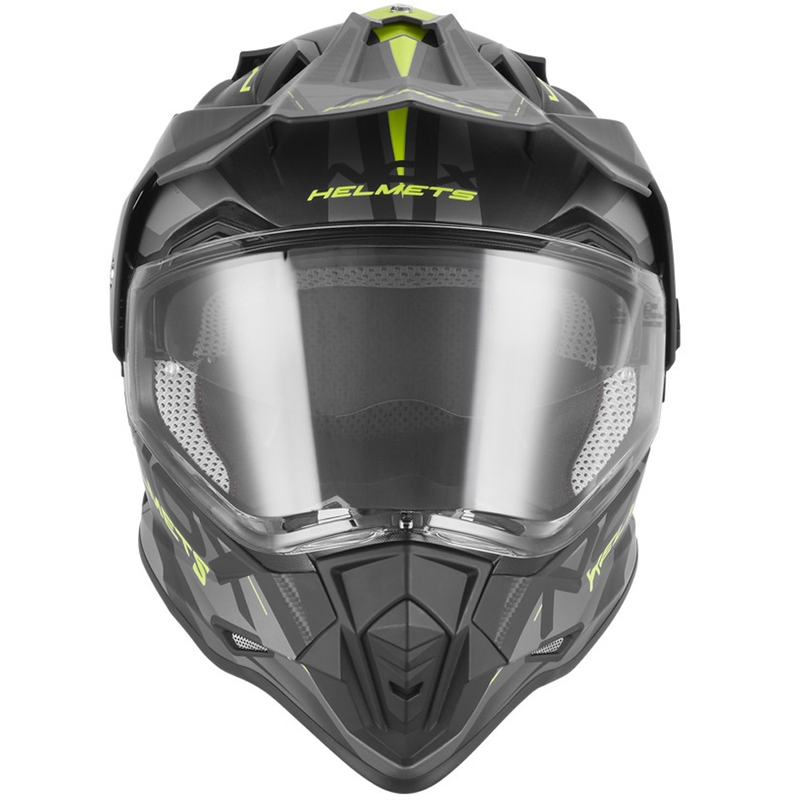 Enduro helma na motorku NOX N312 Track matná čierno-fluo žltá