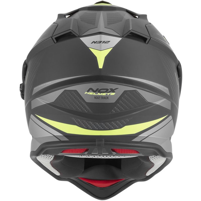 Enduro helma na motorku NOX N312 Track matná čierno-fluo žltá