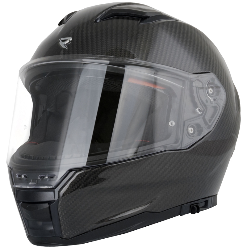 Integrálna helma na motorku Street Racer Titan Carbon čierna - II. akosť