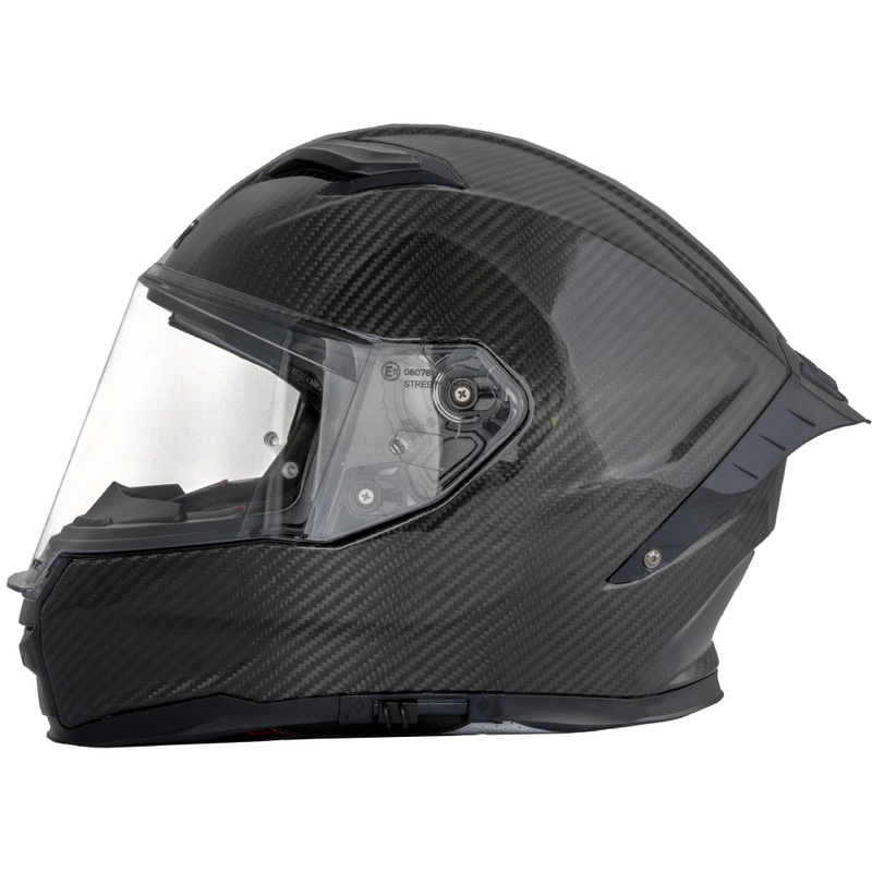 Integrálna helma na motorku Street Racer Titan Carbon čierna - II. akosť