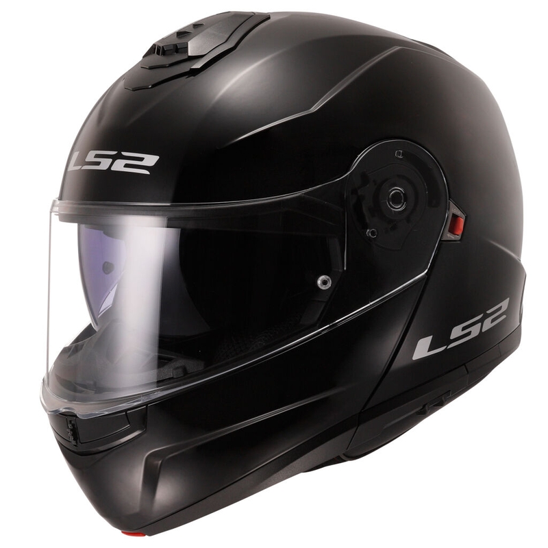 Vyklápacia prilba LS2 FF908 Strobe II čierna lesklá - II. akosť