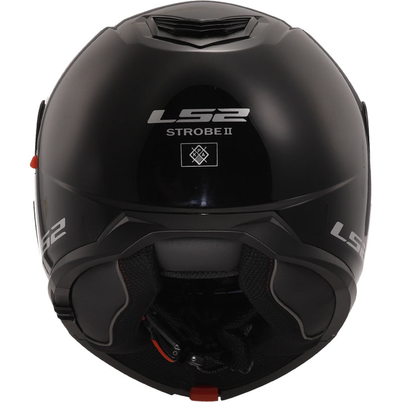 Vyklápacia prilba LS2 FF908 Strobe II čierna lesklá - II. akosť