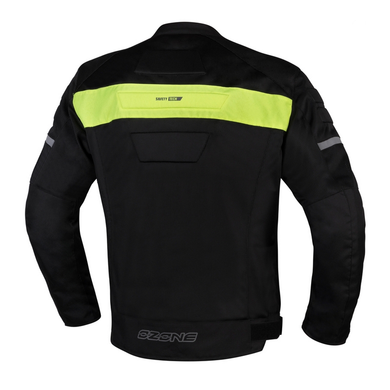 Bunda na motorku Ozone Dart čierno-fluo žltá - II. akosť