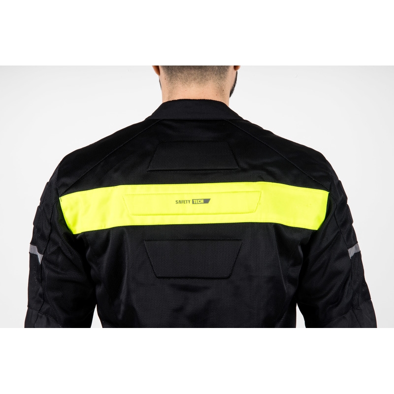 Bunda na motorku Ozone Dart čierno-fluo žltá - II. akosť