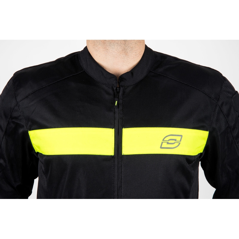 Bunda na motorku Ozone Dart čierno-fluo žltá - II. akosť