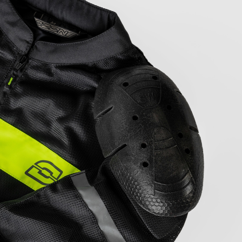 Bunda na motorku Ozone Dart čierno-fluo žltá - II. akosť