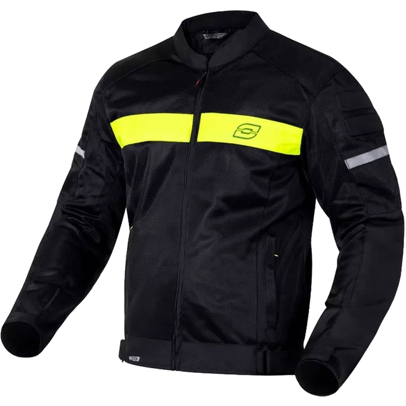 Bunda na motorku Ozone Dart čierno-fluo žltá - II. akosť