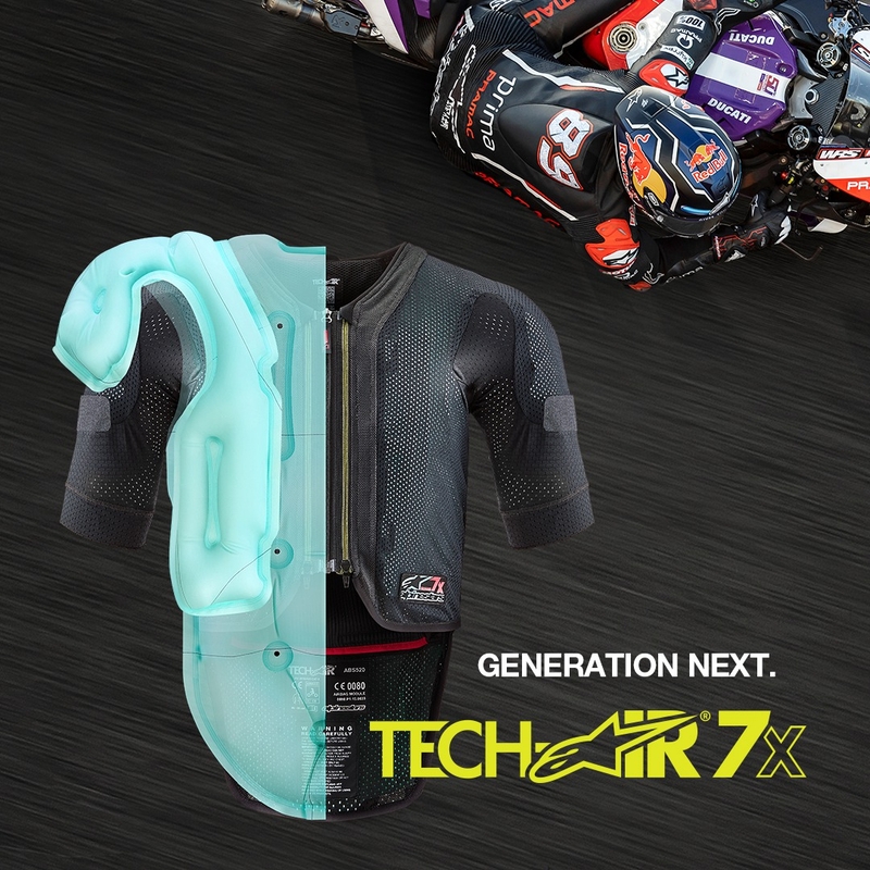 Airbagová vesta Alpinestars TECH-AIR®7X System čierno-červená - II. akosť