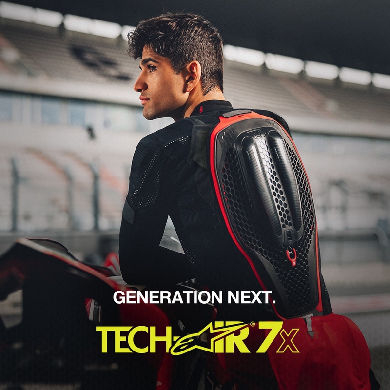 Airbagová vesta Alpinestars TECH-AIR®7X System čierno-červená - II. akosť