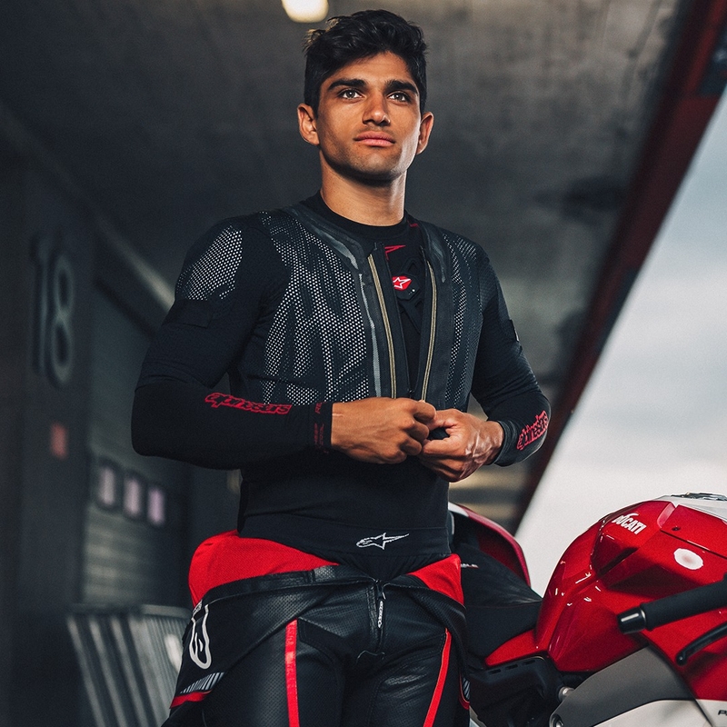 Airbagová vesta Alpinestars TECH-AIR®7X System čierno-červená - II. akosť