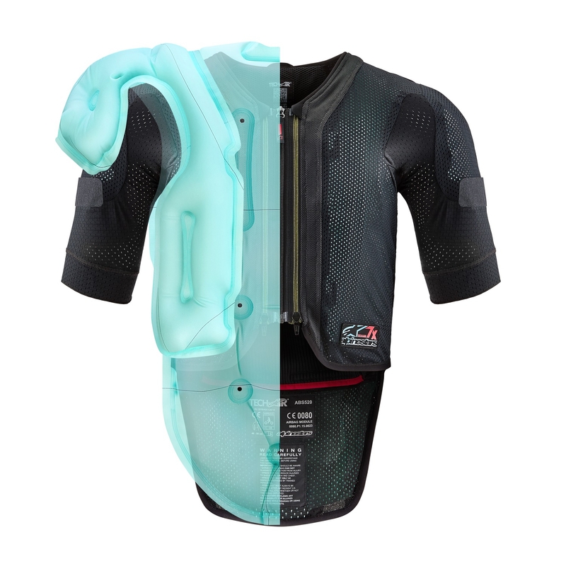 Airbagová vesta Alpinestars TECH-AIR®7X System čierno-červená - II. akosť