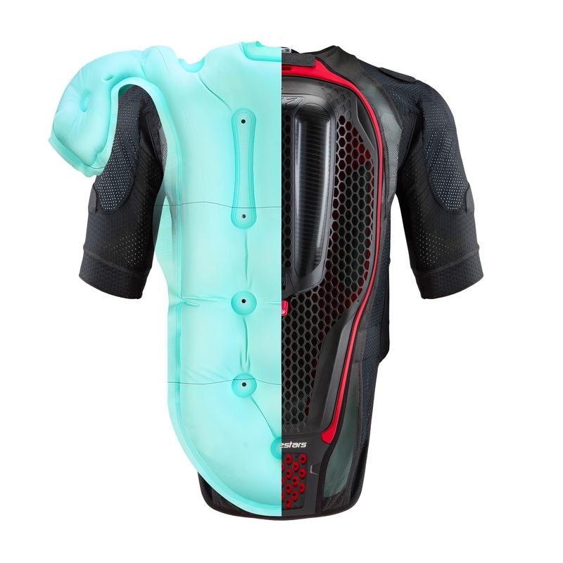 Airbagová vesta Alpinestars TECH-AIR®7X System čierno-červená - II. akosť