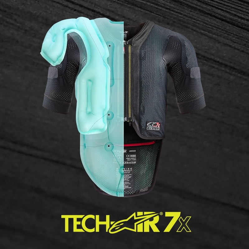 Airbagová vesta Alpinestars TECH-AIR®7X System čierno-červená - II. akosť