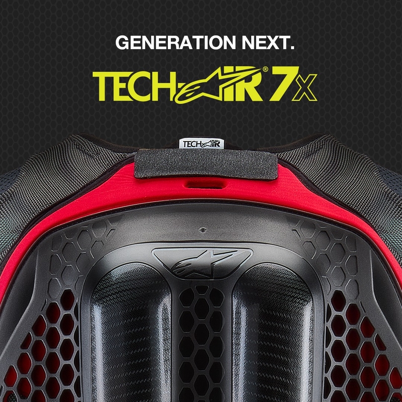 Airbagová vesta Alpinestars TECH-AIR®7X System čierno-červená - II. akosť