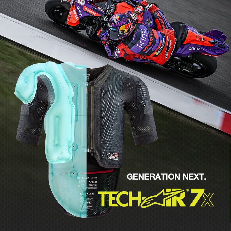 Airbagová vesta Alpinestars TECH-AIR®7X System čierno-červená - II. akosť