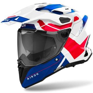 Enduro prilba Airoh Commander 2 Reveal lesklá modro-červená
