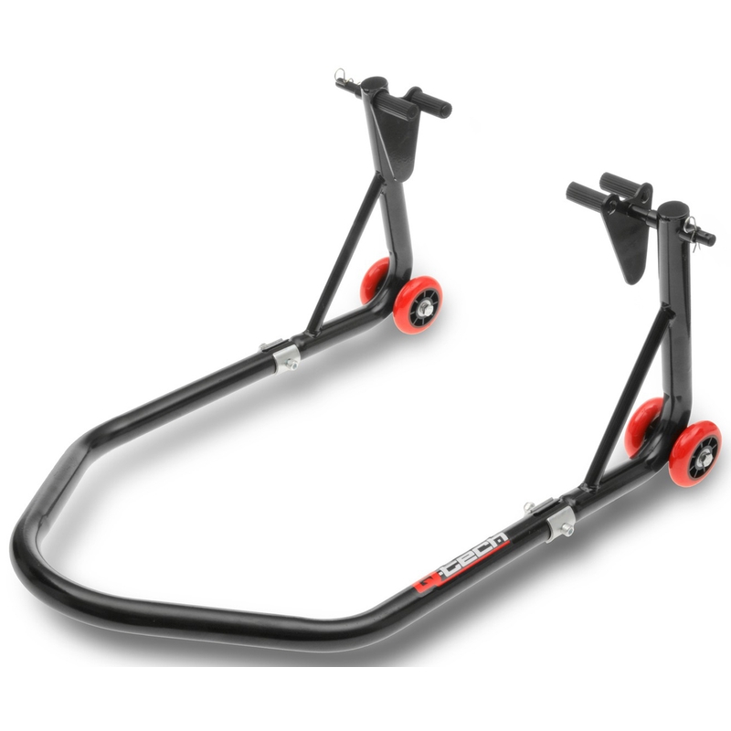 Predný/zadný stojan na motocykel Q-TECH čierny 2 - II. akosť