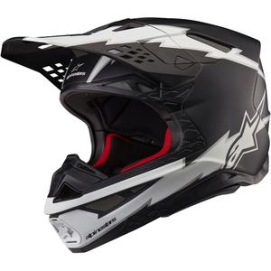 Motokrosová prilba Alpinestars Supertech S-M10 Ampress matná čierno-biela