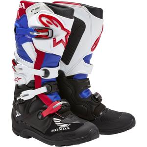 Topánky na motorku Alpinestars Tech 7 Enduro Drystar Honda čierno-modro-bielo-červené