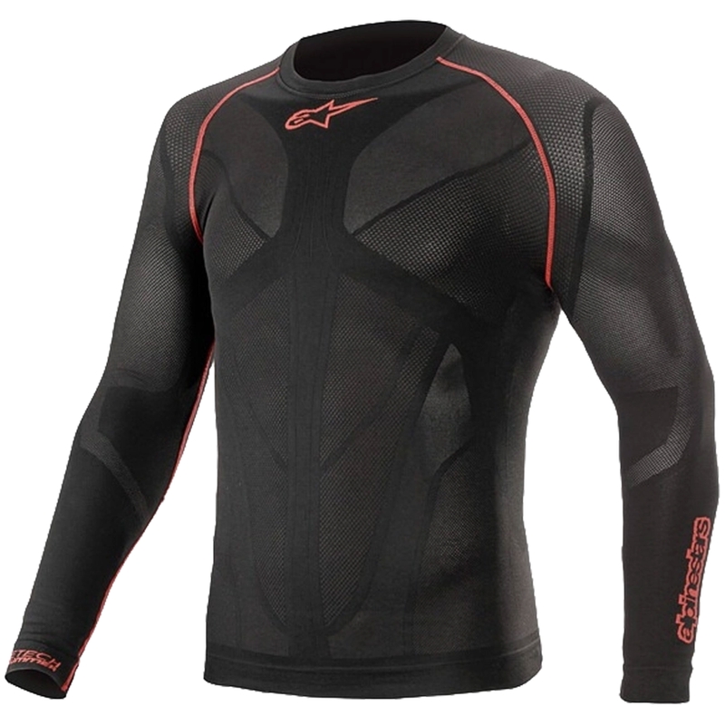 Termo triko s dlhým rukávom Alpinestars Ride Tech Summer čierno-červené