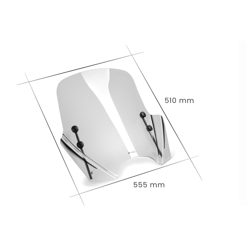 Plexi na motorku PUIG T.X. priehľadné