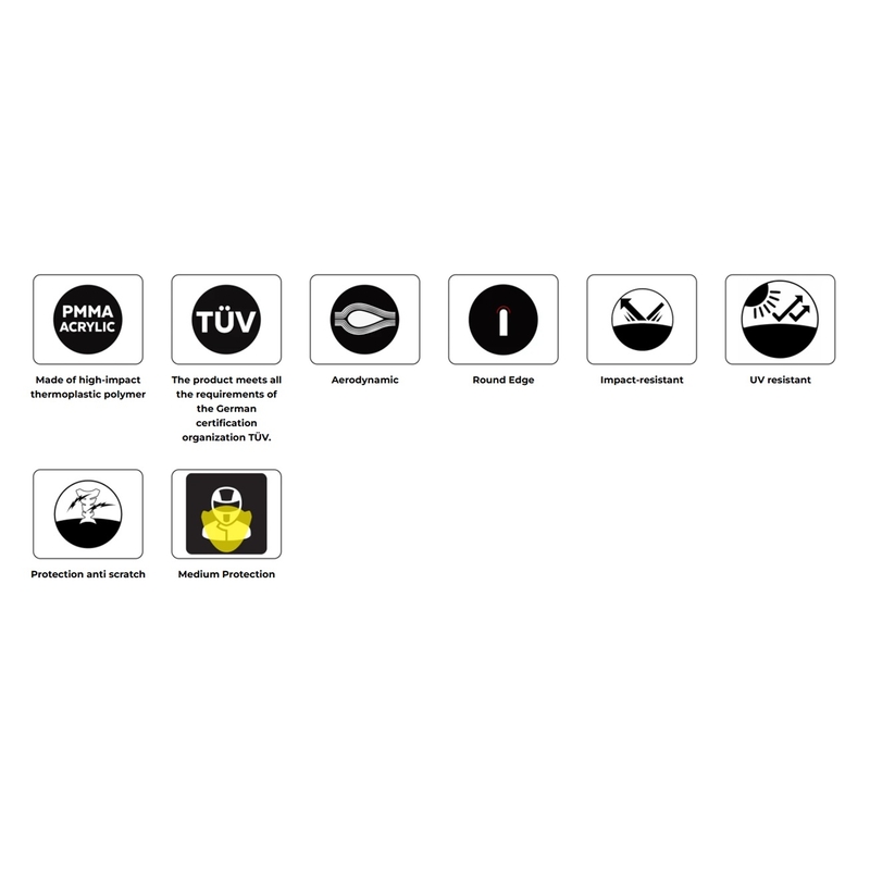 Plexi na motorku PUIG T.X. priehľadné