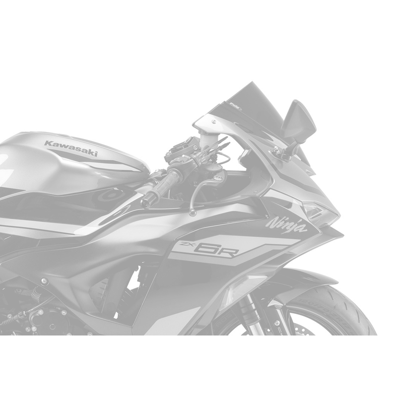 Plexi štít PUIG Z-RACING modrá pre KAWASAKI ZX-6R 636 Ninja (2013<) 2024-2025