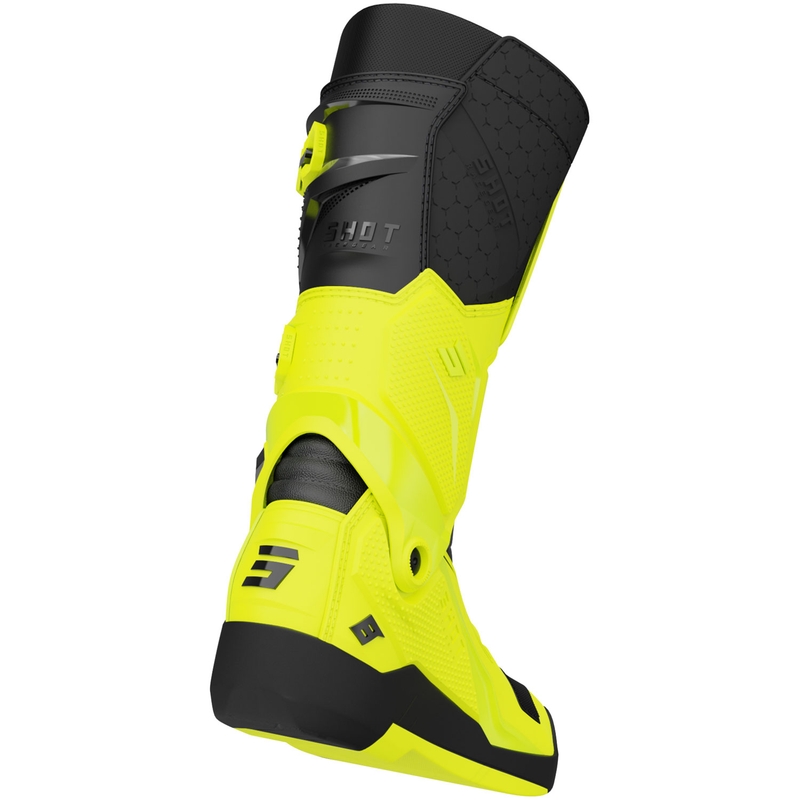 Motokrosové topánky na motorku Shot Race 8 fluo žlté