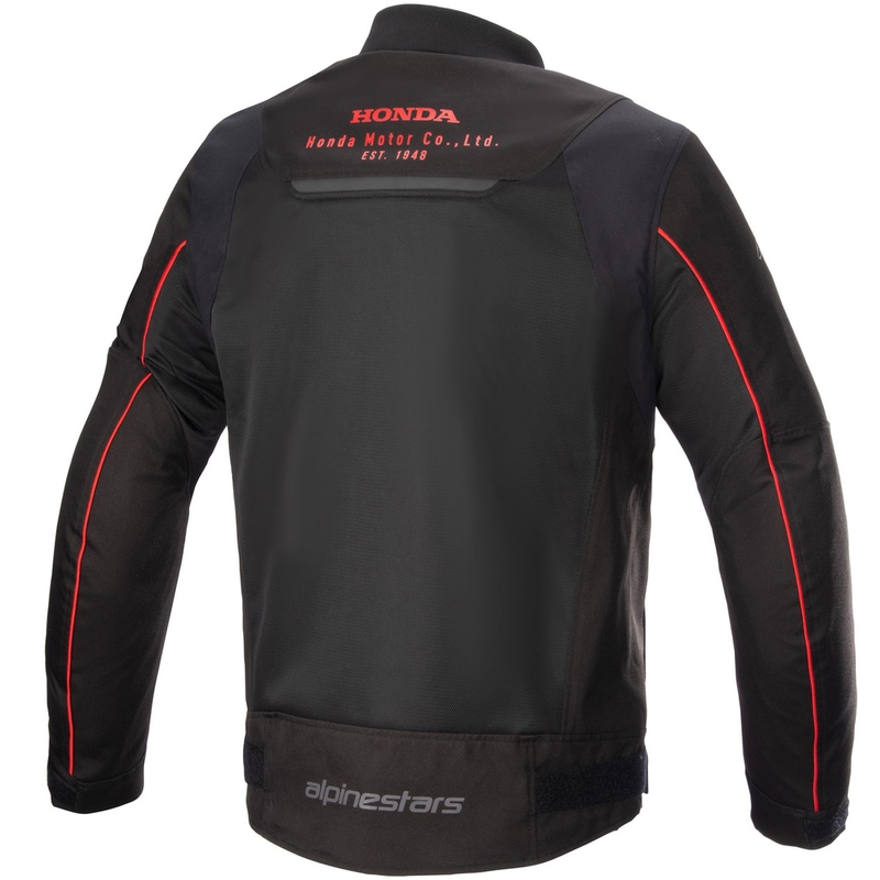 Bunda na motorku Alpinestars Luc Air 2 Honda čierno-červená