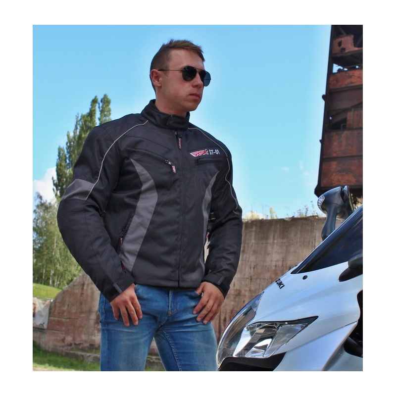 Bunda na moto RSA ST-01 čierno-šedá výpredaj