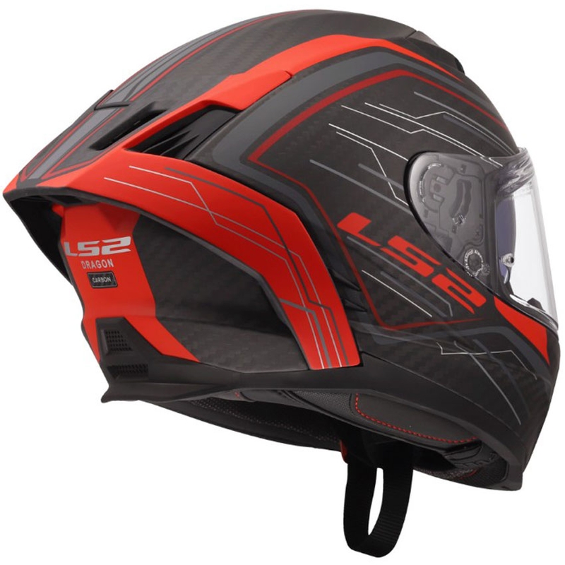 Integrálna helma na motorku LS2 FF807 Dragon Subic červená