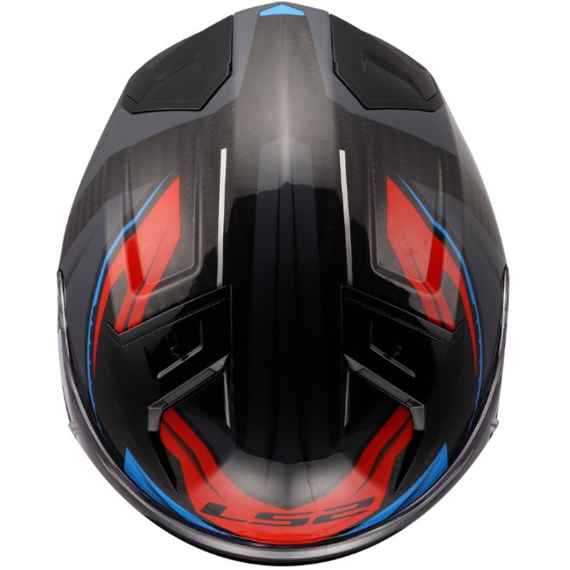 Integrálna prilba na motorku LS2 FF811 Vector II C Savage bielo-modro-červená