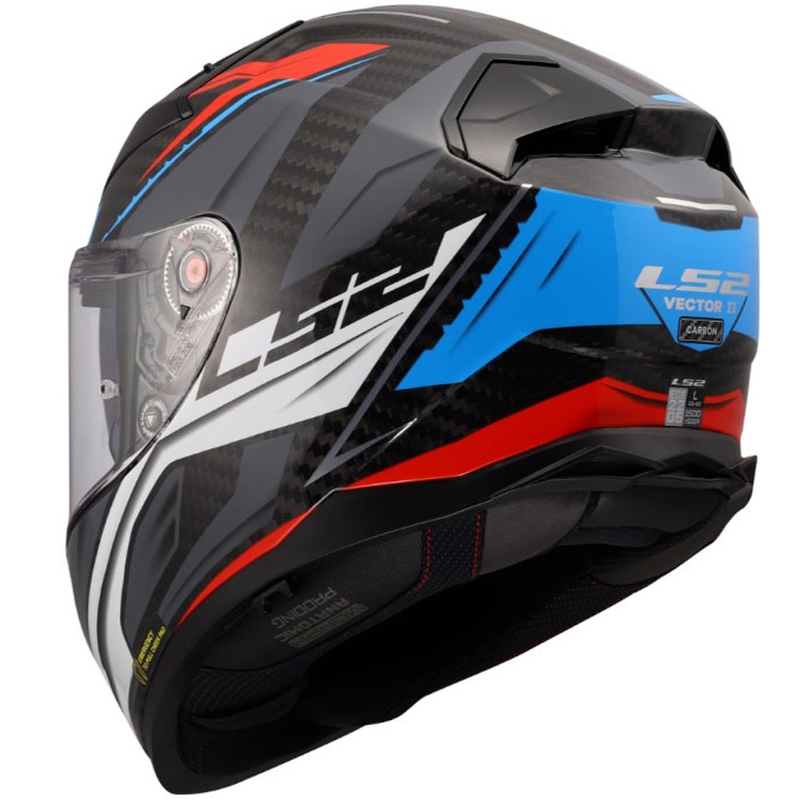 Integrálna prilba na motorku LS2 FF811 Vector II C Savage bielo-modro-červená