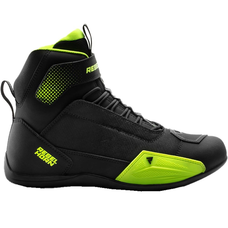 Topánky na motorku Rebelhorn Swift čierno-fluo žlté