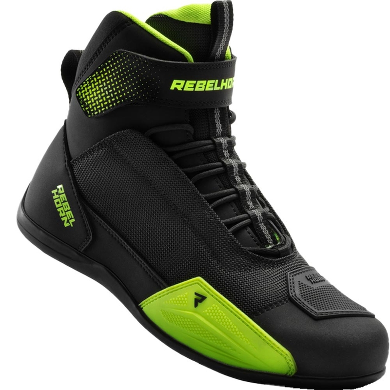 Topánky na motorku Rebelhorn Swift čierno-fluo žlté