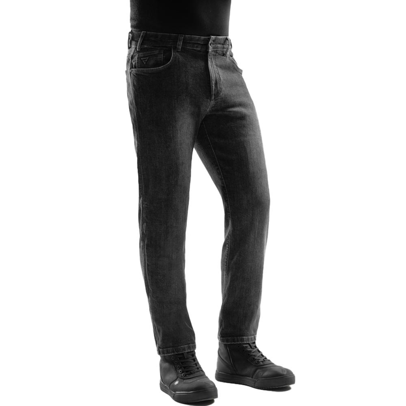 Džínsy na motorku Rebelhorn Classic Monolayer vyprané čierne