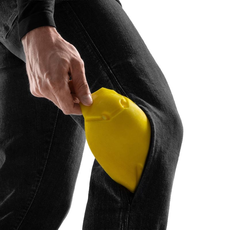 Džínsy na motorku Rebelhorn Classic Monolayer vyprané čierne