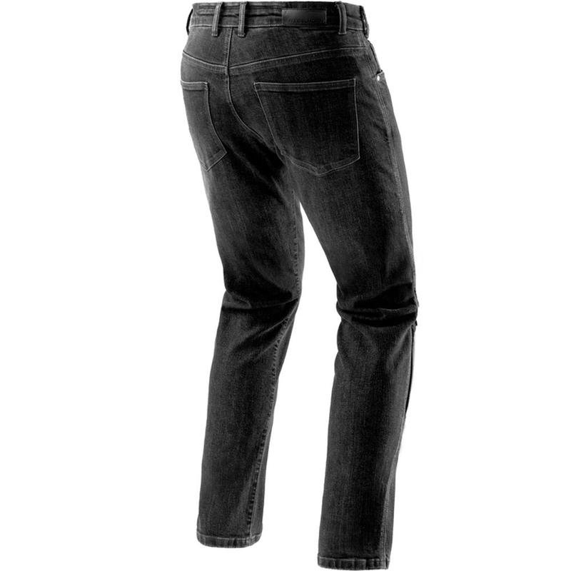 Extra skrátené džínsy na motorku Rebelhorn Classic Monolayer vyprané čierne