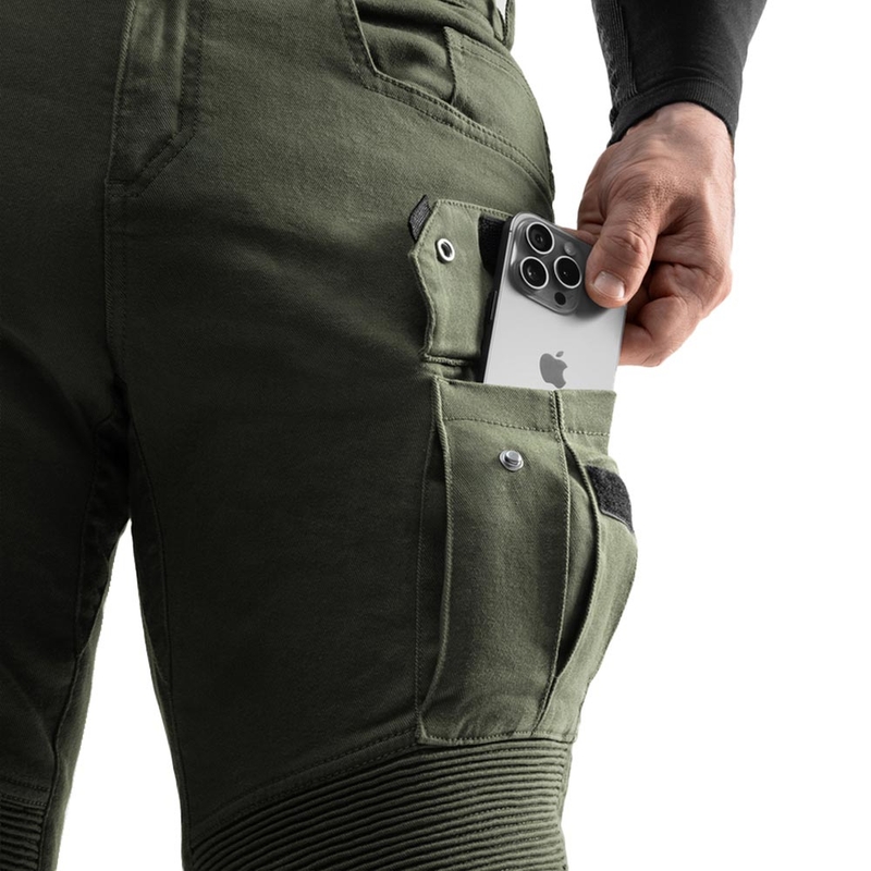 Džínsy na motorku Rebelhorn Faster zelené