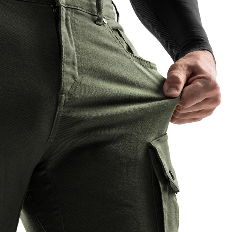 Džínsy na motorku Rebelhorn Faster zelené