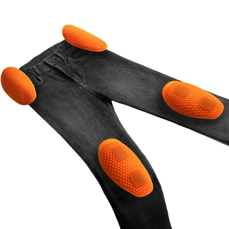 Dámske predĺžené džínsy na motorku Rebelhorn Classic Monolayer vyprané čierne