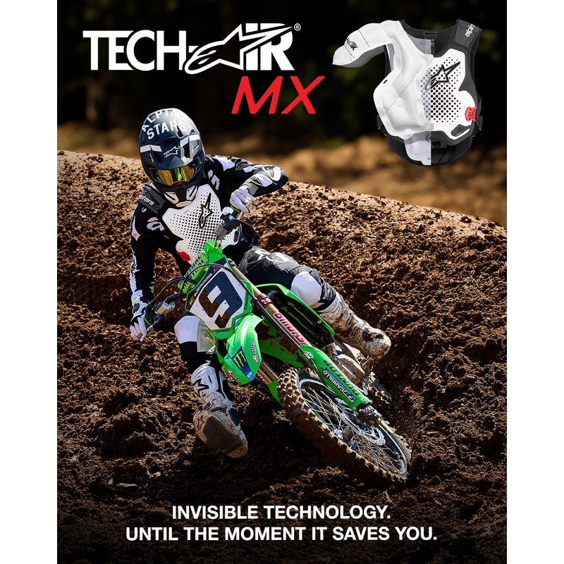 Airbagová vesta Alpinestars TECH-AIR®MX PLASMA system bielo-čierno-červená