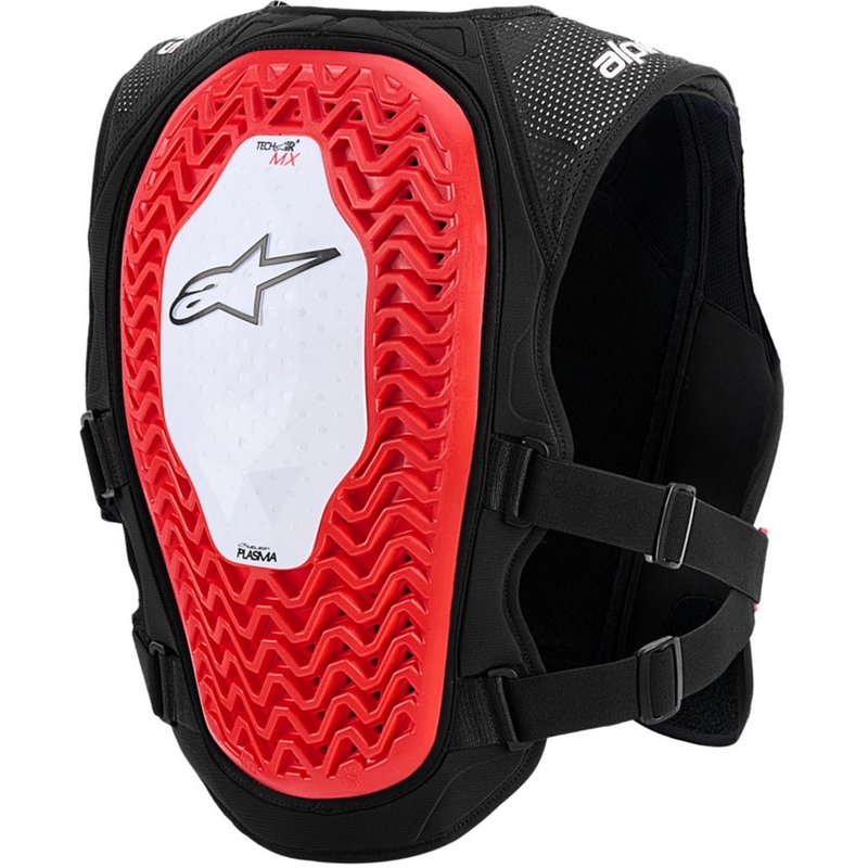 Airbagová vesta Alpinestars TECH-AIR®MX PLASMA system bielo-čierno-červená