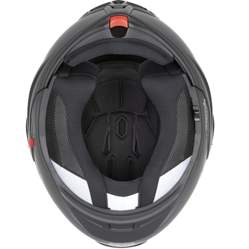 Preklápacia helma na motorku Cassida MultiFlip Korp matná čierno-fluo žlto-šedá