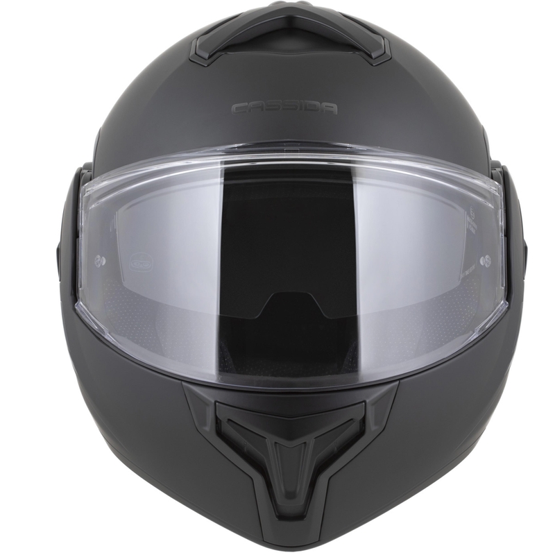 Preklápacia helma na motorku Cassida MultiFlip Solid Blackout matná čierno-čierna